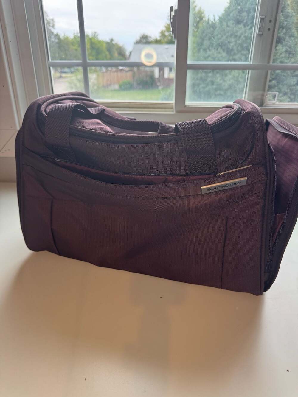 Samsonite Travel Duffel Bag Purple Recycled Materials